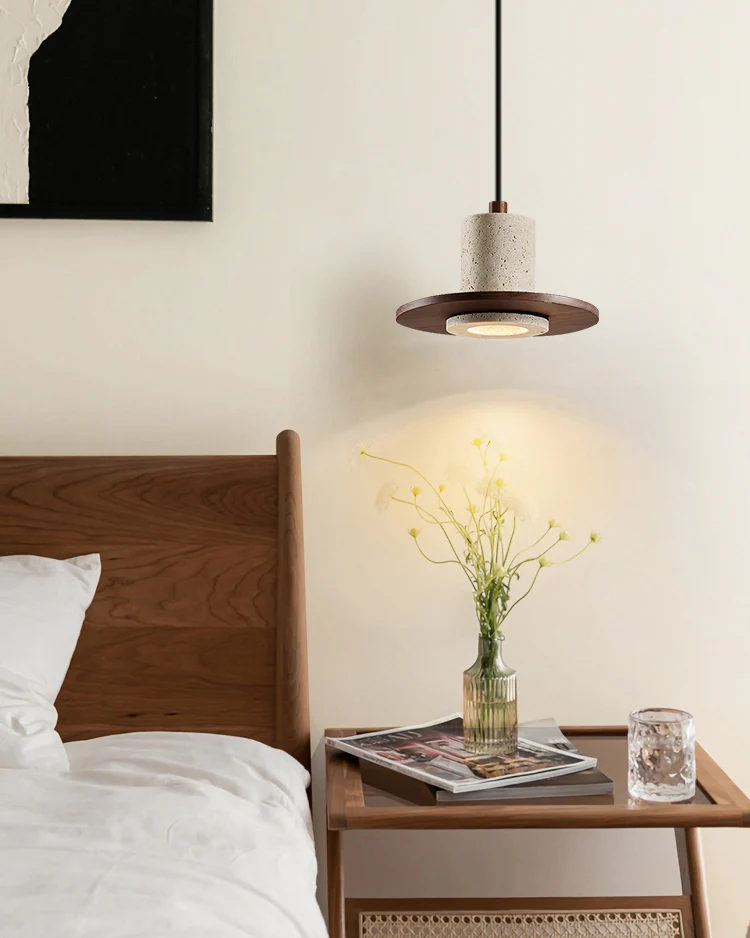 WOMO Hat Travertine Pendant Light-WM3091 - Image 4