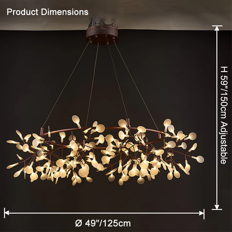 WOMO Heracleum/Firefly Round Chandelier-WM2435 - Image 45