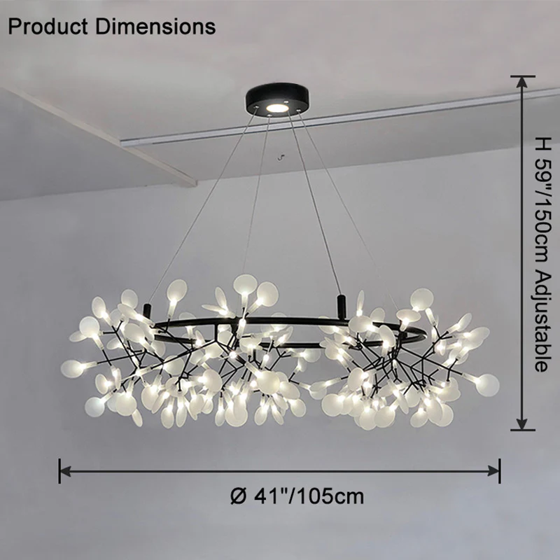 WOMO Heracleum/Firefly Round Chandelier-WM2435 - Image 63