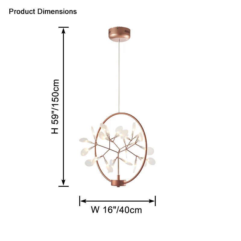 WOMO Heracleum/Firefly Small Chandelier-WM2438 - Image 11