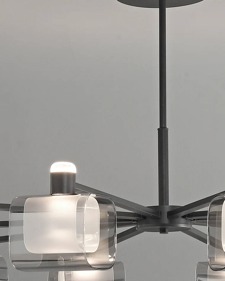 WOMO Hollow Rectangular Glass Chandelier-WM2223 - Image 22