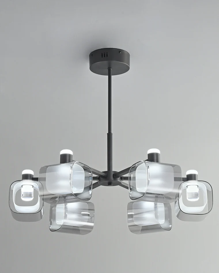 WOMO Hollow Rectangular Glass Chandelier-WM2223 - Image 27