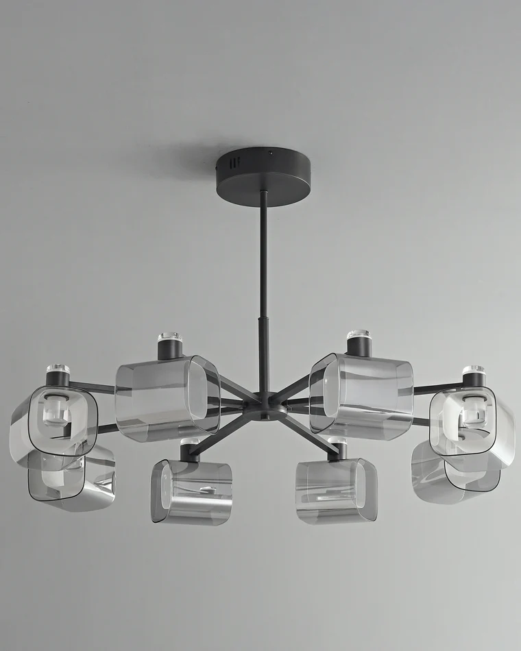 WOMO Hollow Rectangular Glass Chandelier-WM2223 - Image 32