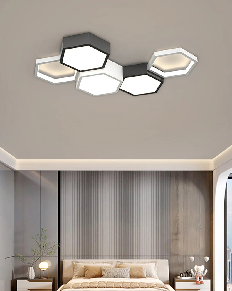 WOMO Honeycomb Flush Mount Ceiling Light-WM1127 - Image 5