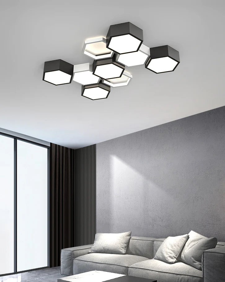 WOMO Honeycomb Flush Mount Ceiling Light-WM1127 - Image 7