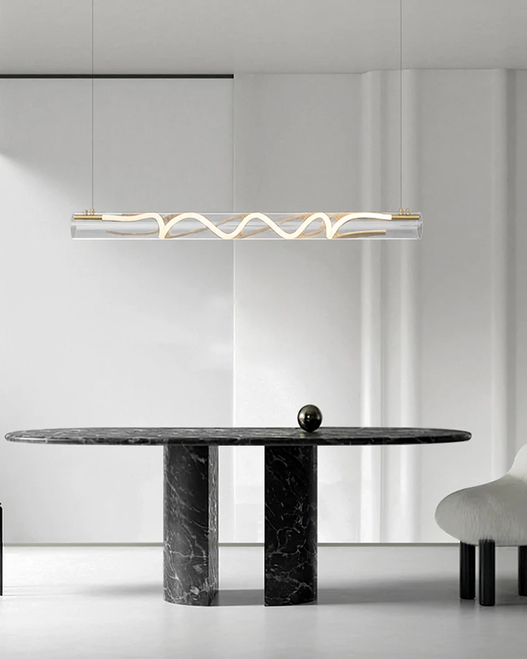 WOMO Rope Led Horizontal Tube Pendant Light-WM2766 - Image 2