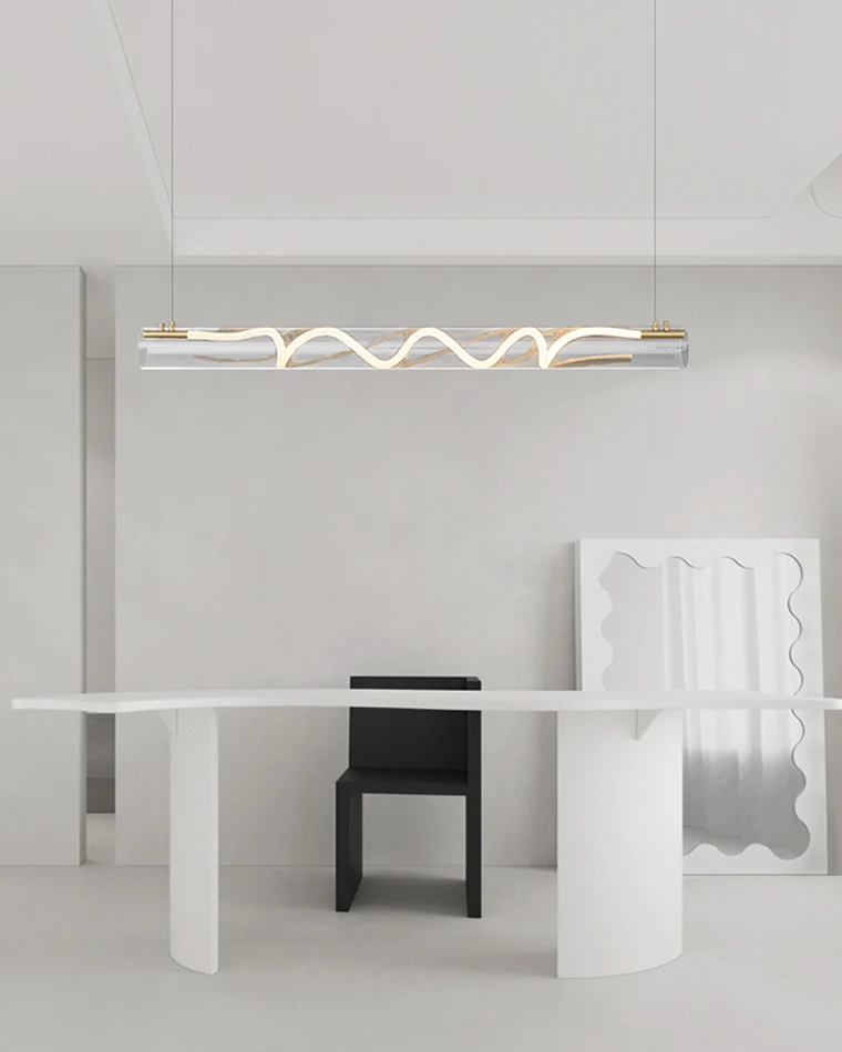 WOMO Rope Led Horizontal Tube Pendant Light-WM2766 - Image 3