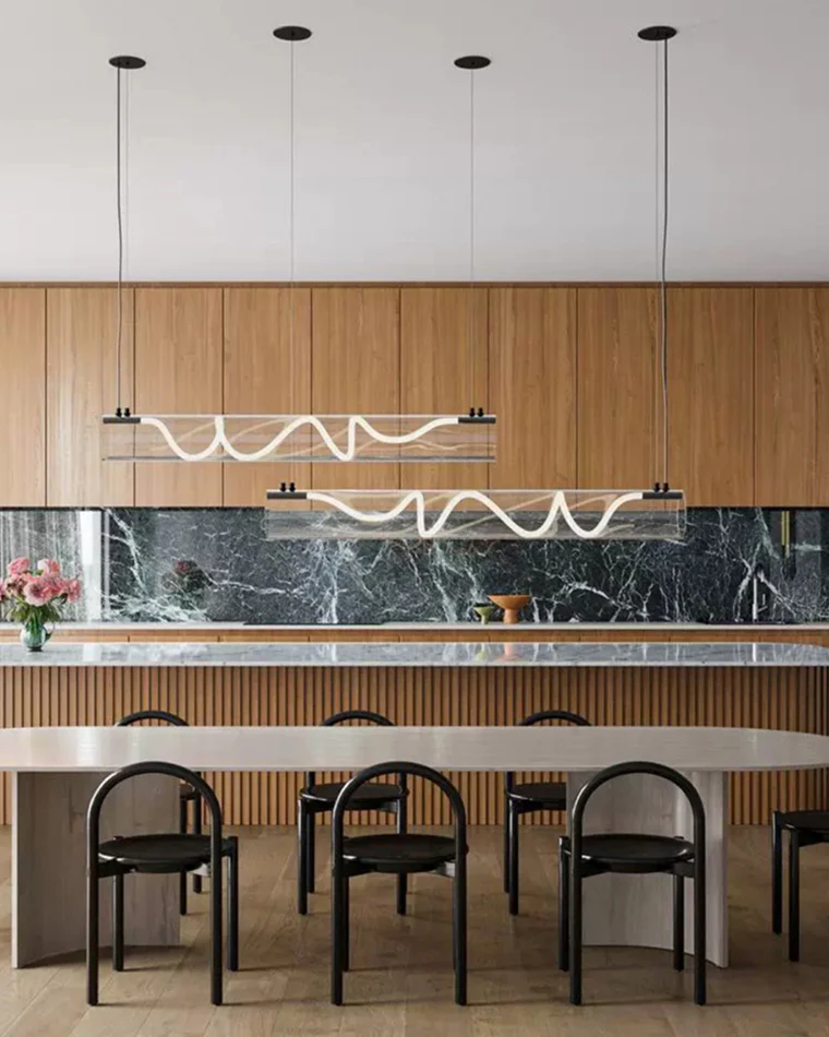 WOMO Rope Led Horizontal Tube Pendant Light-WM2766 - Image 5