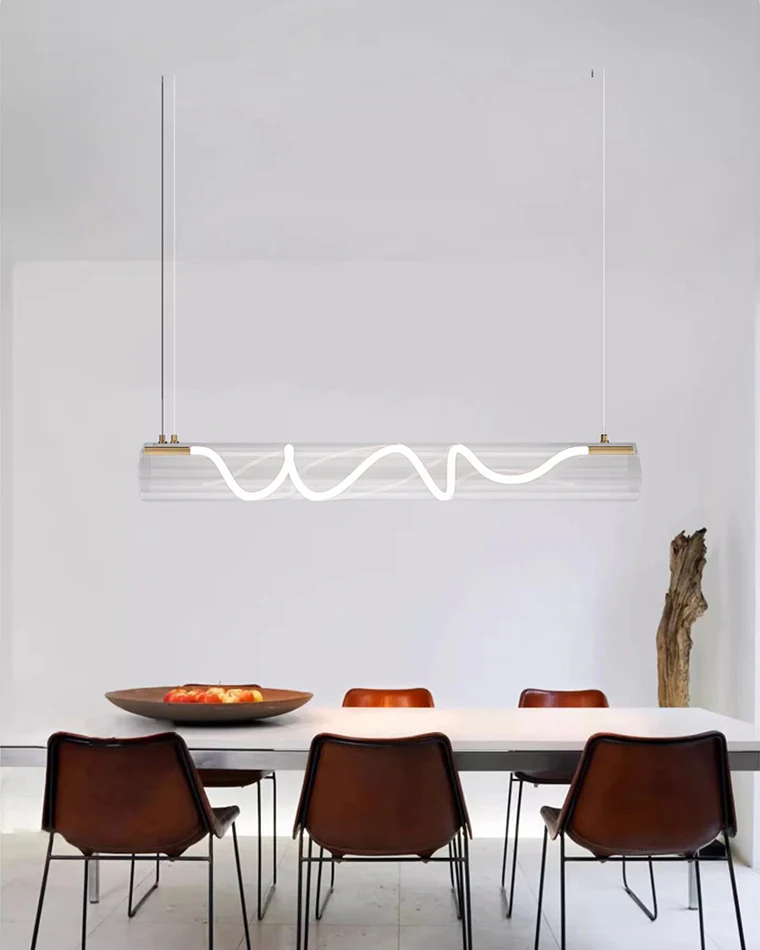 WOMO Rope Led Horizontal Tube Pendant Light-WM2766 - Image 7