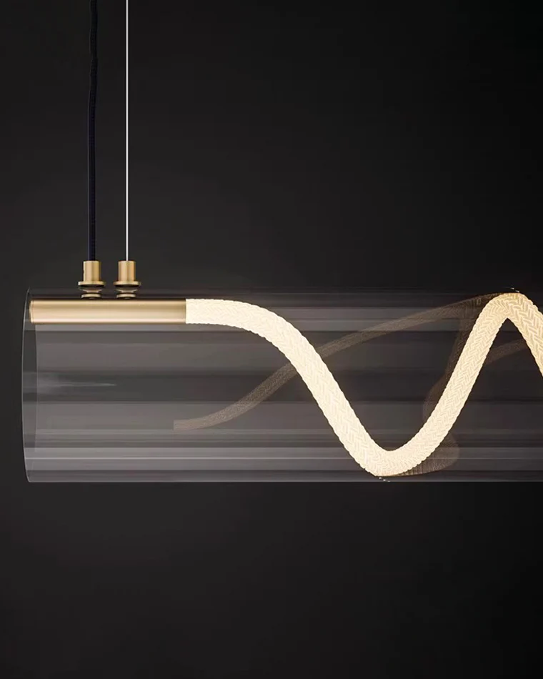 WOMO Rope Led Horizontal Tube Pendant Light-WM2766 - Image 9