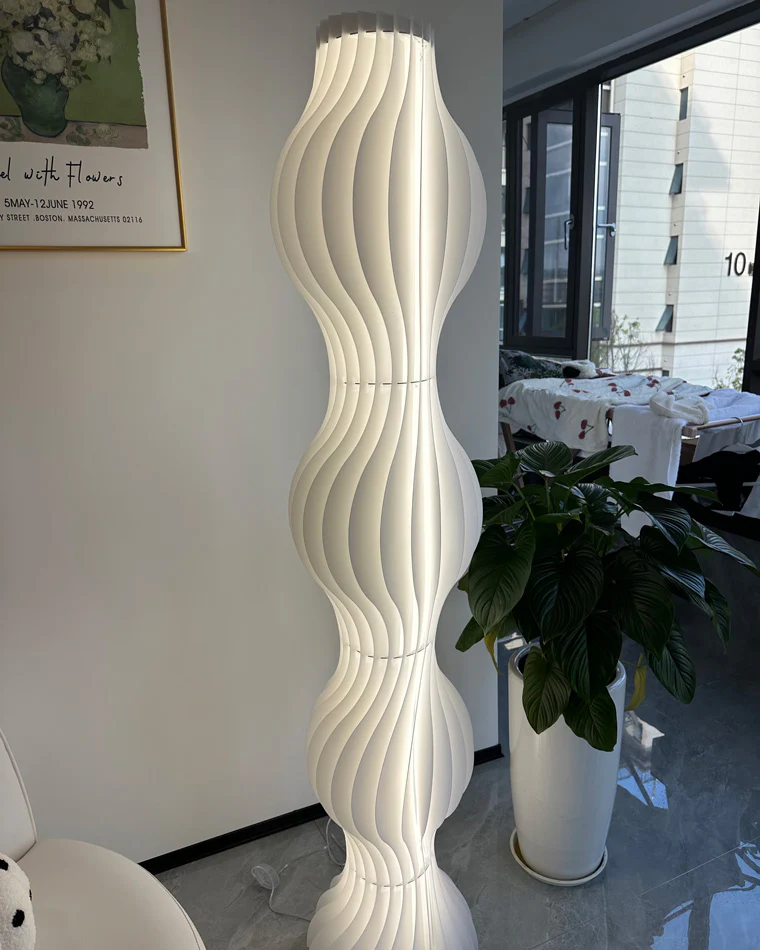 WOMO Wavy Column Floor Lamp with Hue Dimmer-WM7074 - Image 33