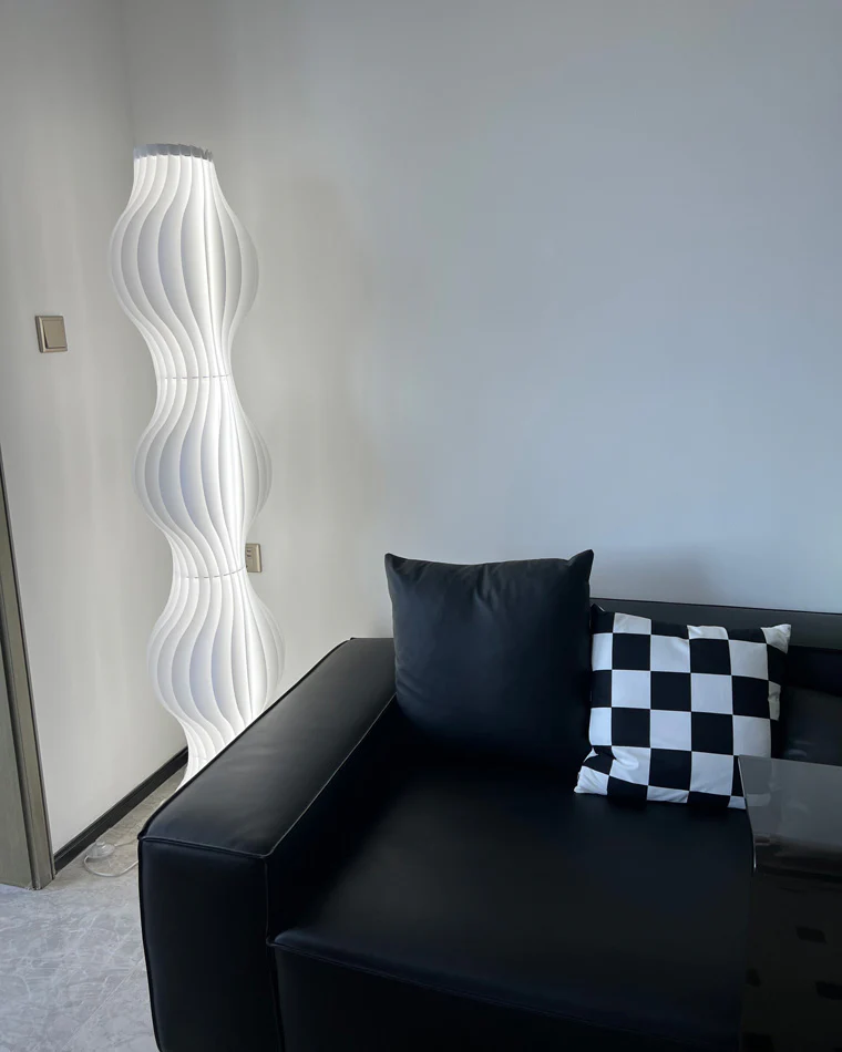 WOMO Wavy Column Floor Lamp with Hue Dimmer-WM7074 - Image 40
