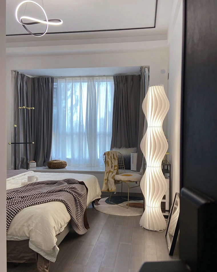 WOMO Wavy Column Floor Lamp with Hue Dimmer-WM7074 - Image 60