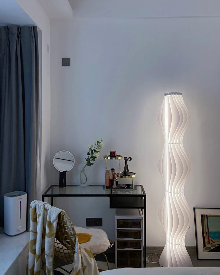 WOMO Wavy Column Floor Lamp with Hue Dimmer-WM7074 - Image 61