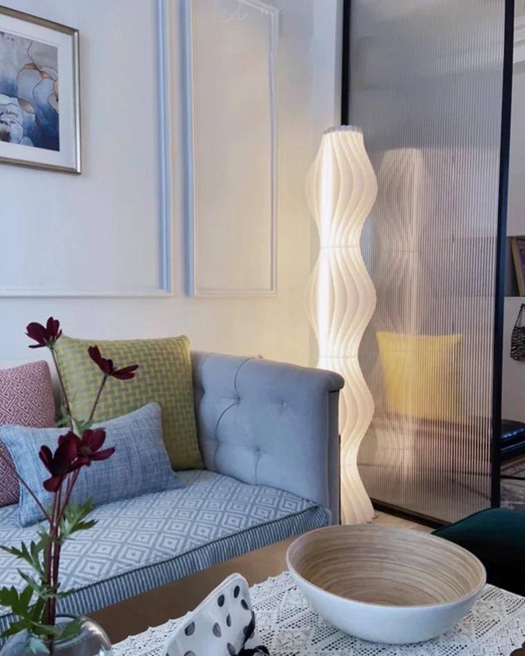 WOMO Wavy Column Floor Lamp with Hue Dimmer-WM7074 - Image 63