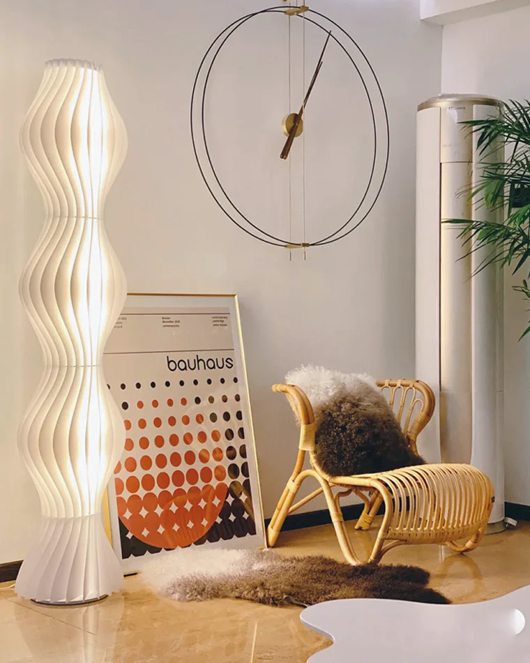WOMO Wavy Column Floor Lamp with Hue Dimmer-WM7074 - Image 64