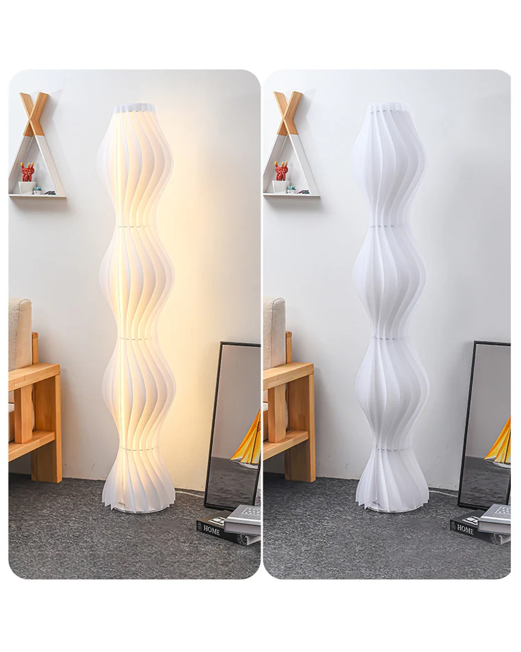 WOMO Wavy Column Floor Lamp with Hue Dimmer-WM7074 - Image 65