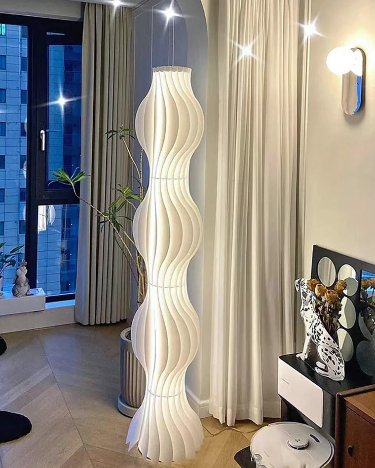 WOMO Wavy Column Floor Lamp with Hue Dimmer-WM7074 - Image 71