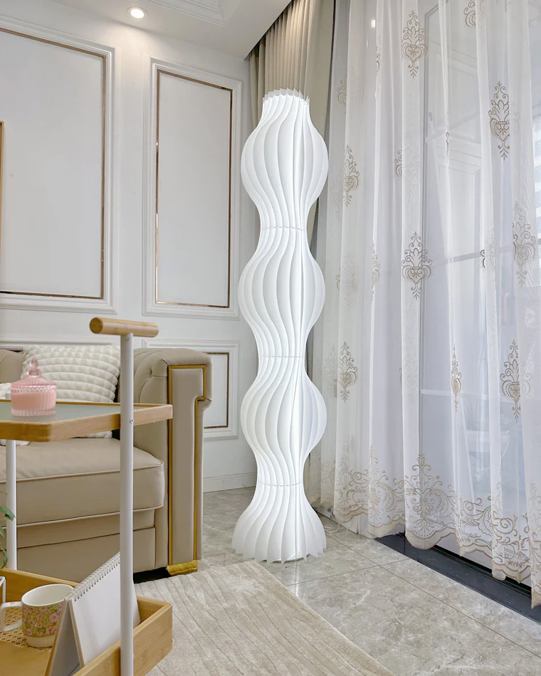 WOMO Wavy Column Floor Lamp with Hue Dimmer-WM7074 - Image 80
