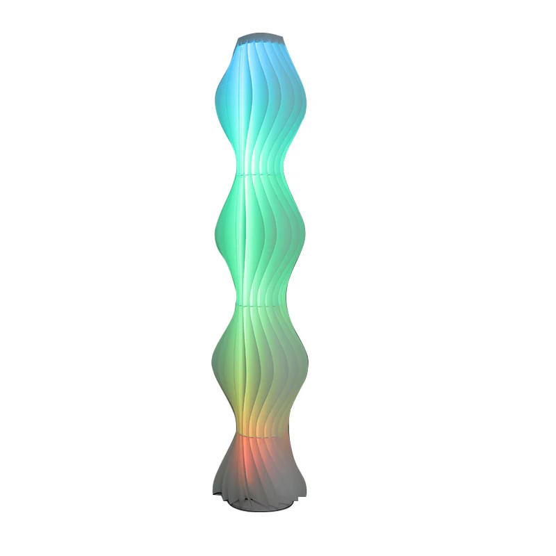 WOMO Wavy Column Floor Lamp with Hue Dimmer-WM7074 - Image 86