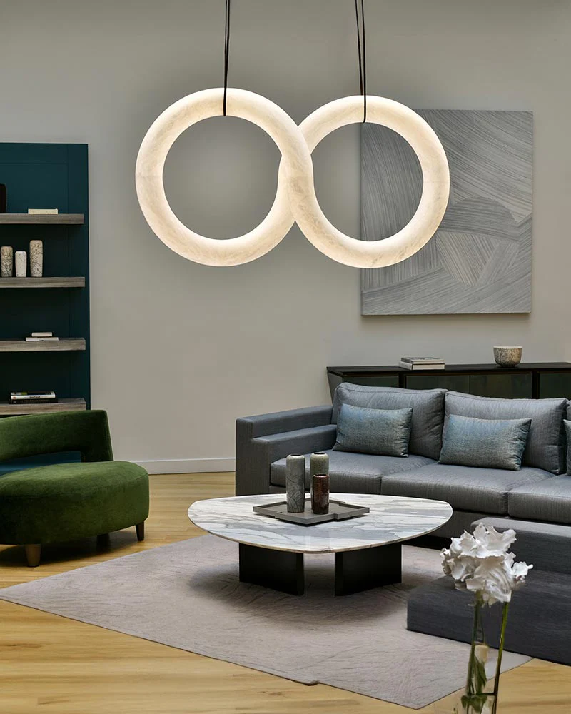 WOMO Infinity Alabaster Chandelier-WM2887 - Image 2