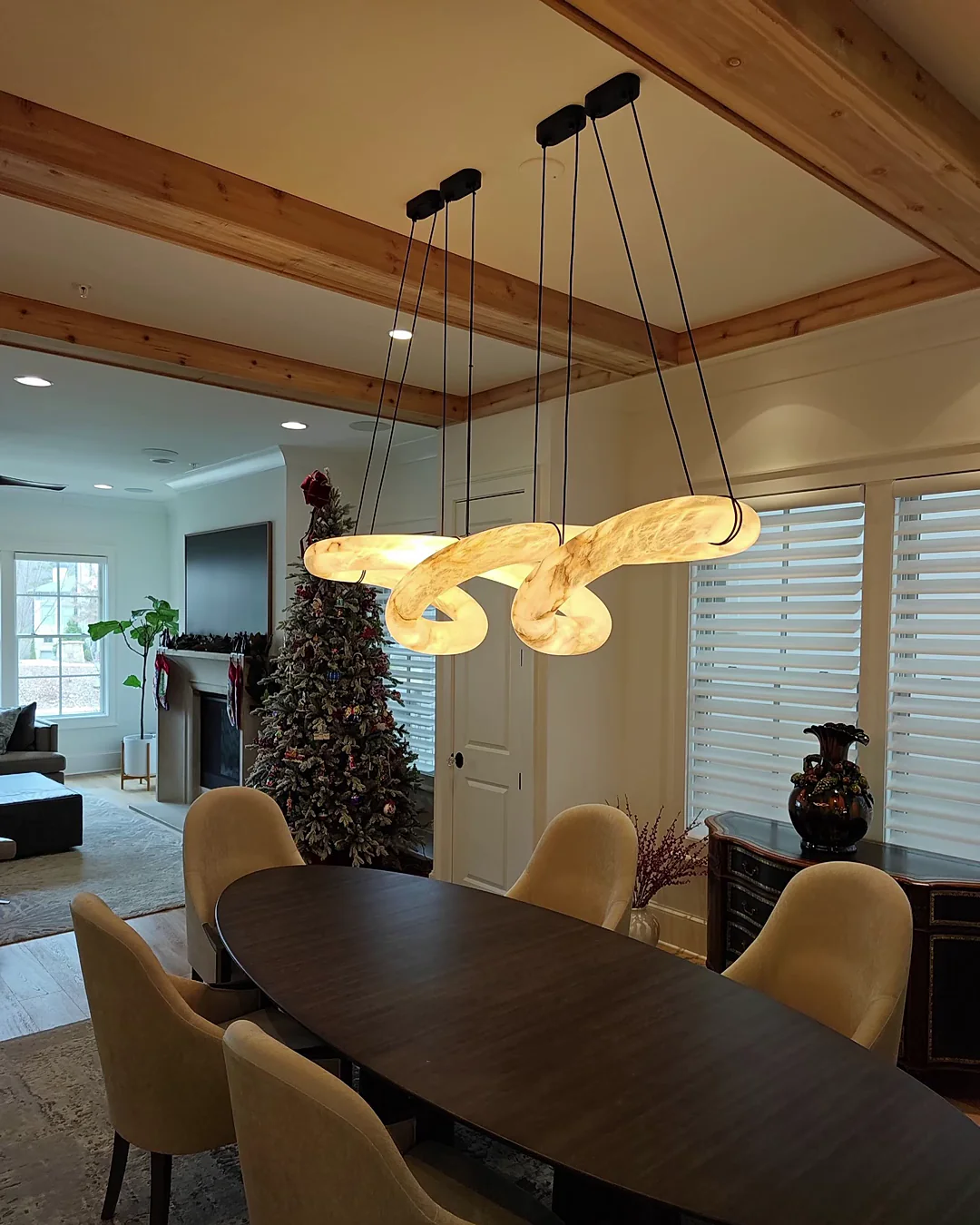 WOMO Infinity Large Alabaster Chandelier-WM2883 - Image 10