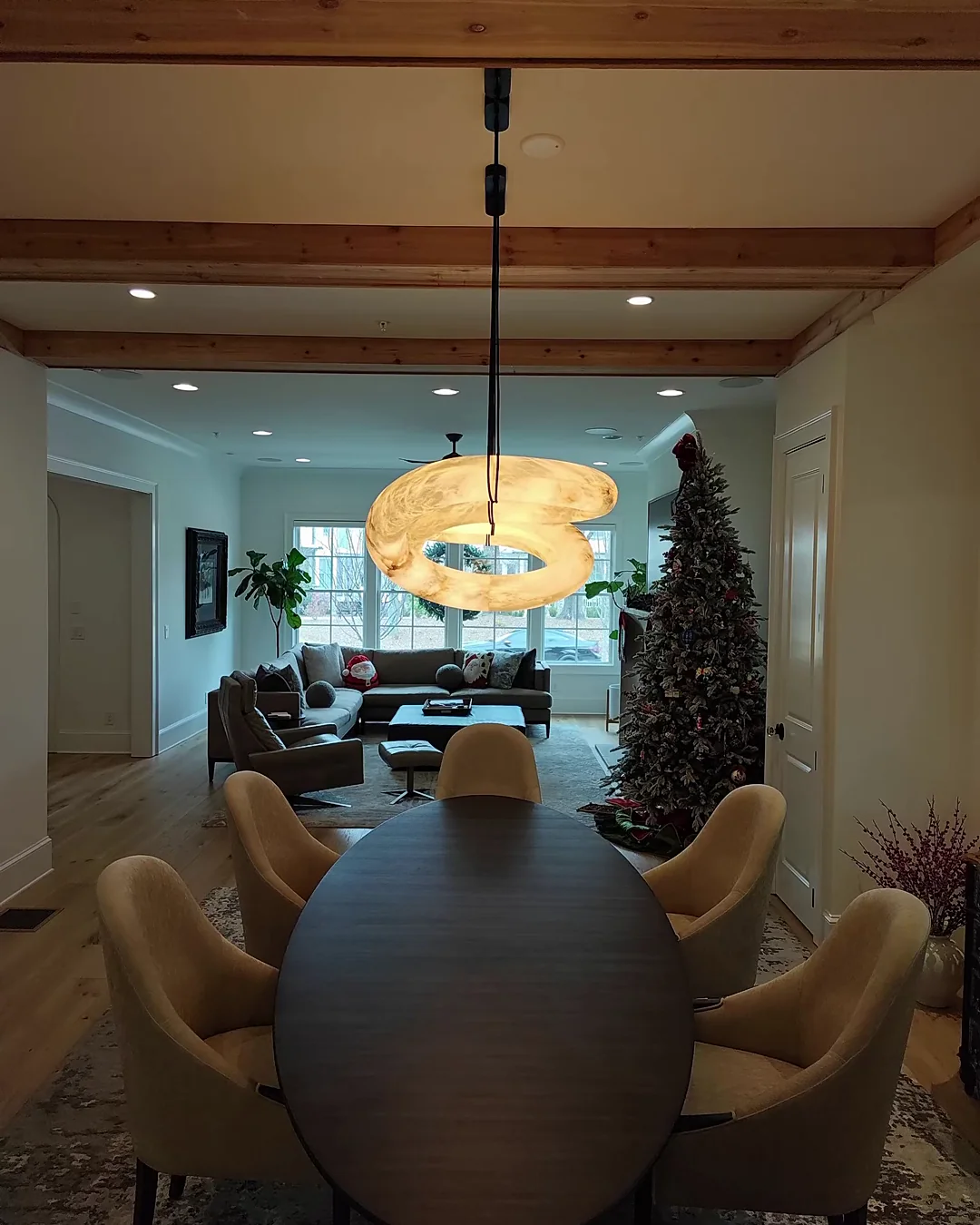 WOMO Infinity Large Alabaster Chandelier-WM2883 - Image 11