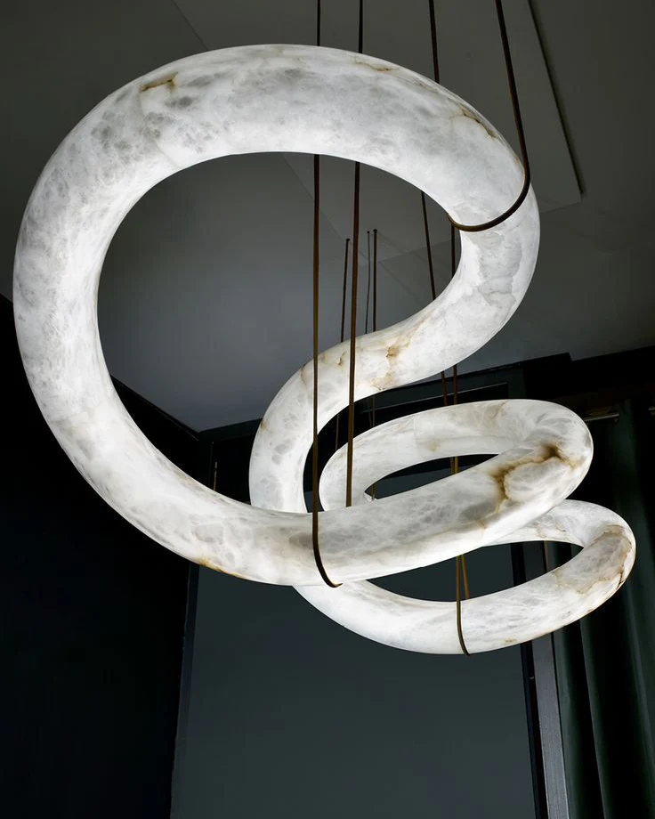 WOMO Infinity Large Alabaster Chandelier-WM2883 - Image 12