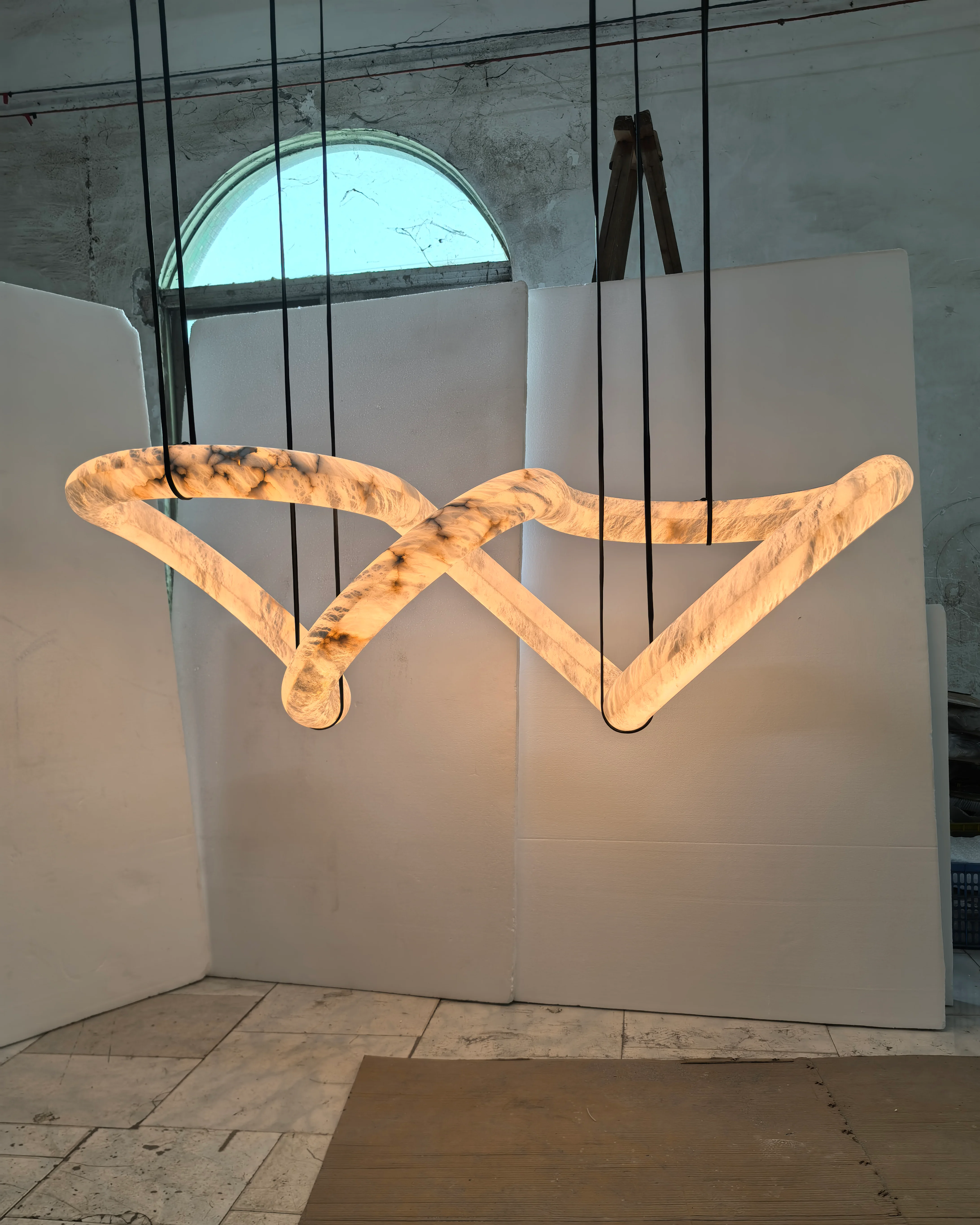WOMO Infinity Large Alabaster Chandelier-WM2883 - Image 16