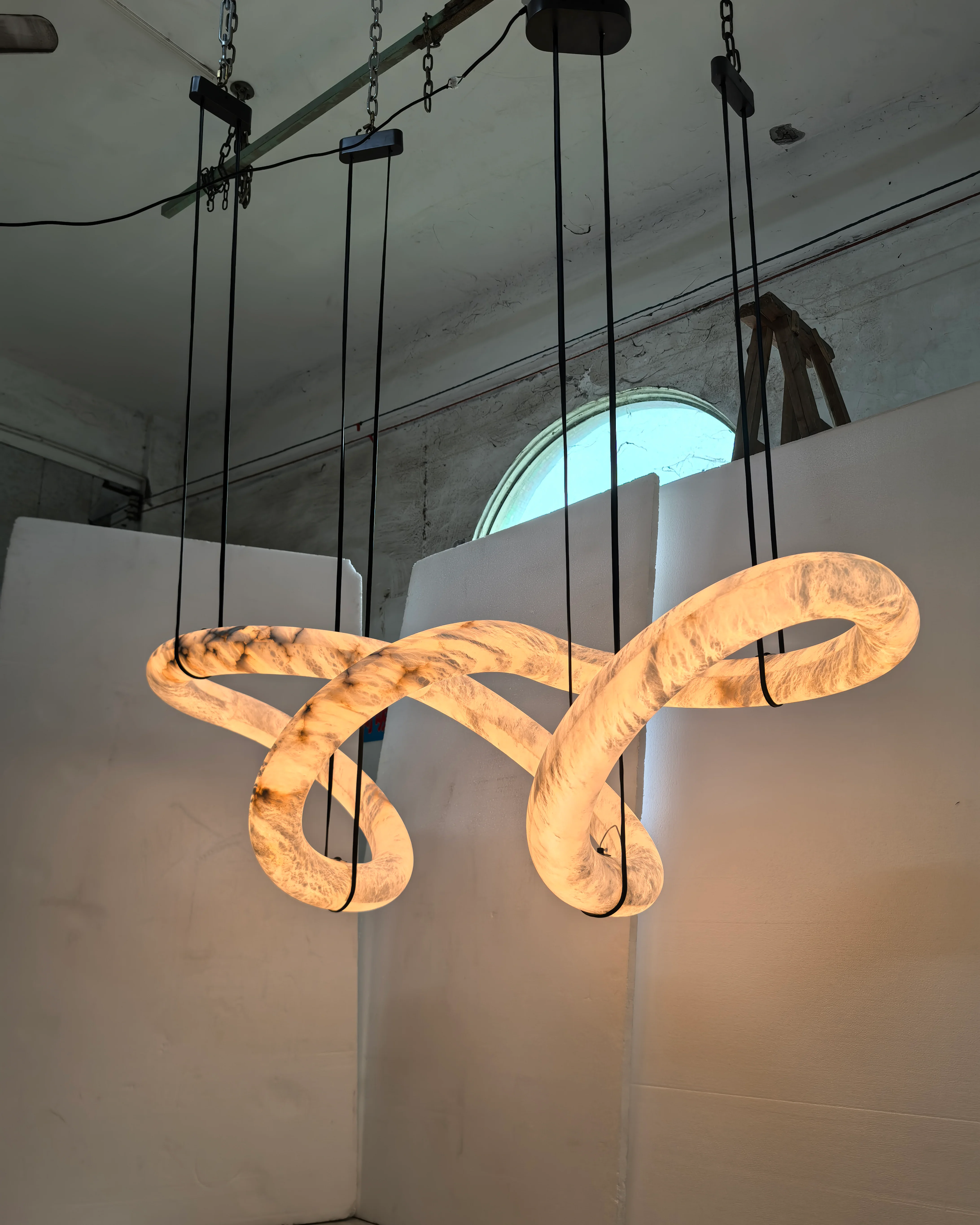 WOMO Infinity Large Alabaster Chandelier-WM2883 - Image 17