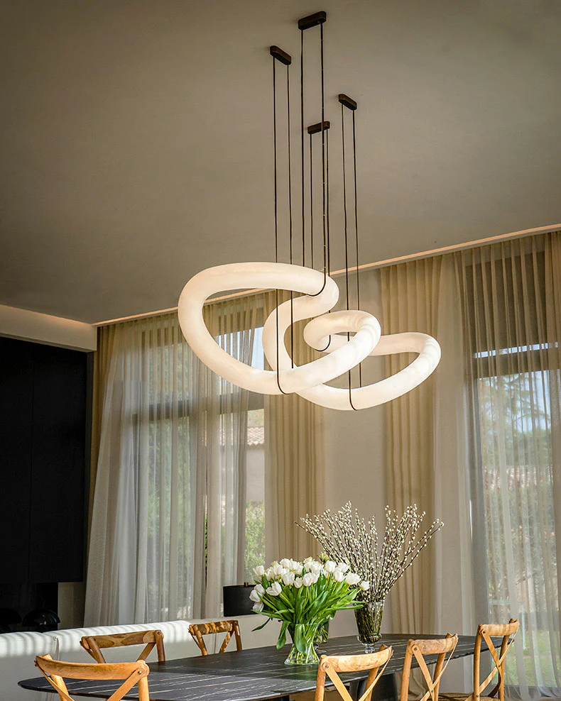 WOMO Infinity Large Alabaster Chandelier-WM2883 - Image 2