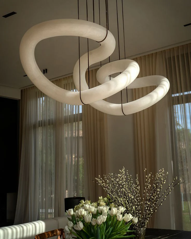 WOMO Infinity Large Alabaster Chandelier-WM2883 - Image 5