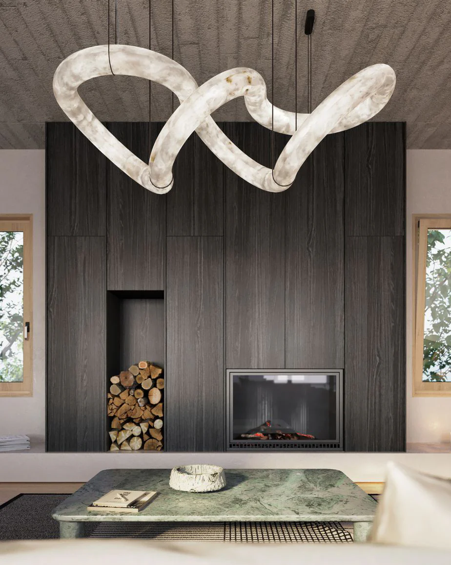 WOMO Infinity Large Alabaster Chandelier-WM2883 - Image 6