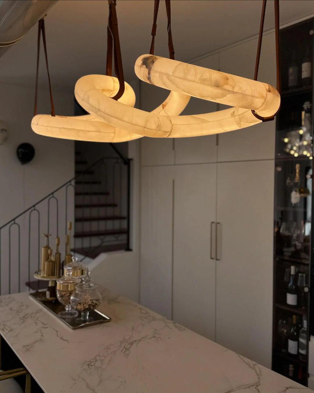 WOMO Infinity Large Alabaster Chandelier-WM2883 - Image 7