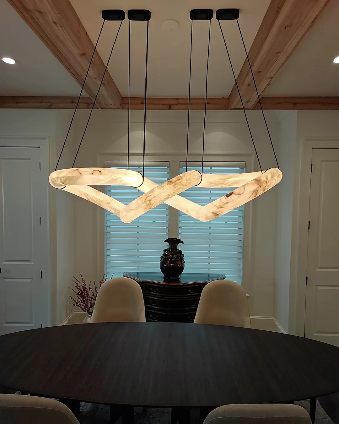 WOMO Infinity Large Alabaster Chandelier-WM2883 - Image 9