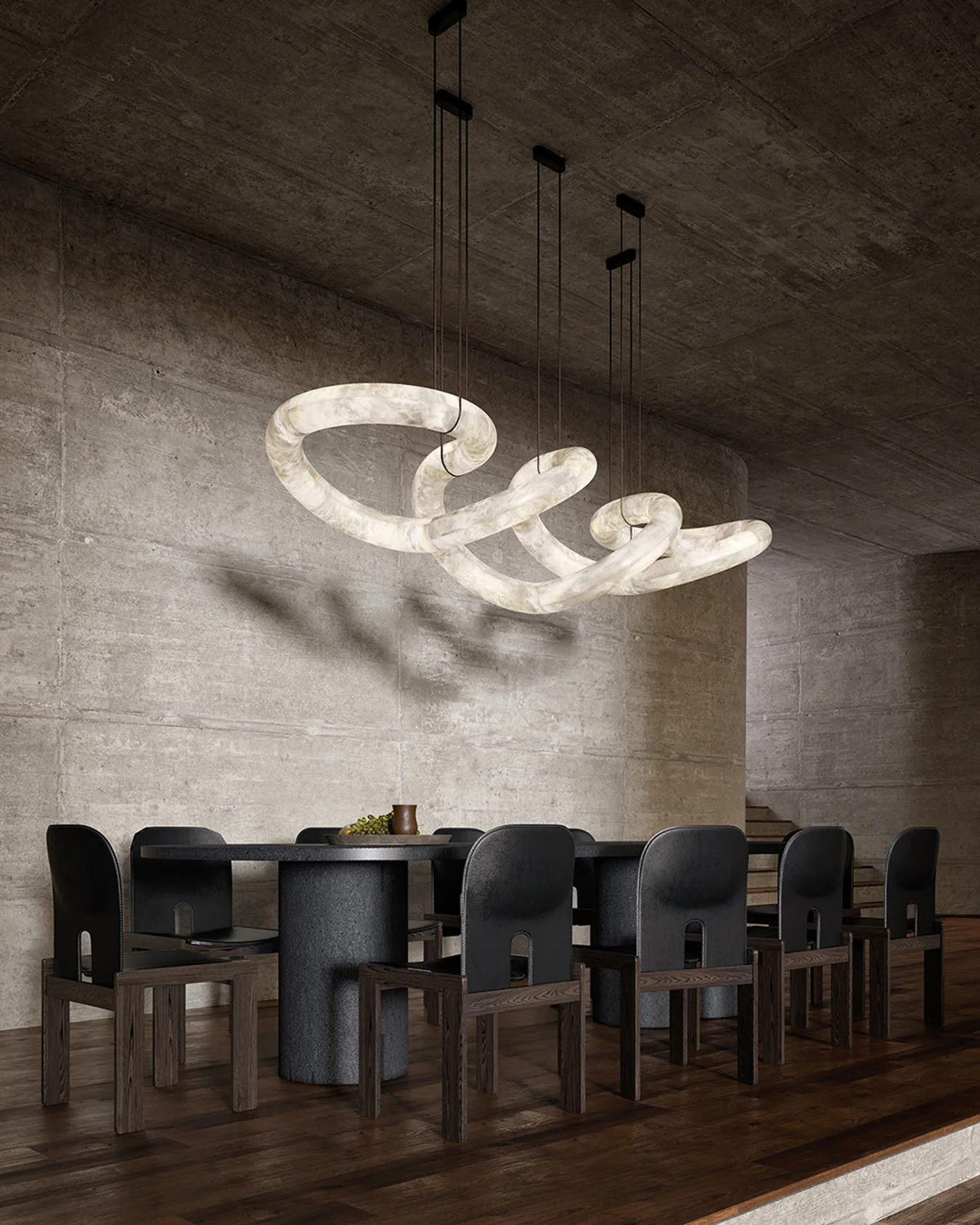 WOMO Infinity Massive Alabaster Chandelier-WM2884 - Image 2