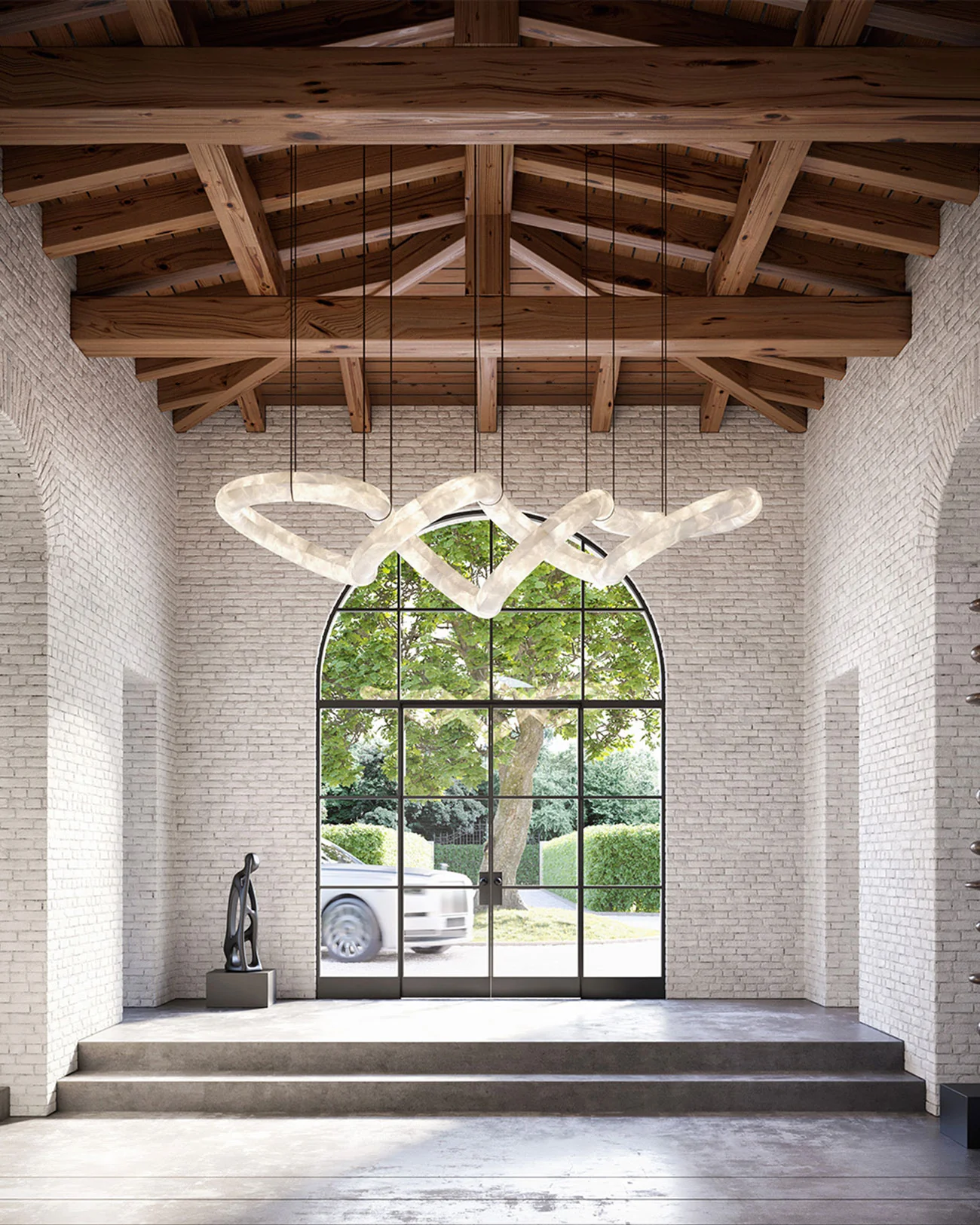 WOMO Infinity Massive Alabaster Chandelier-WM2884 - Image 3