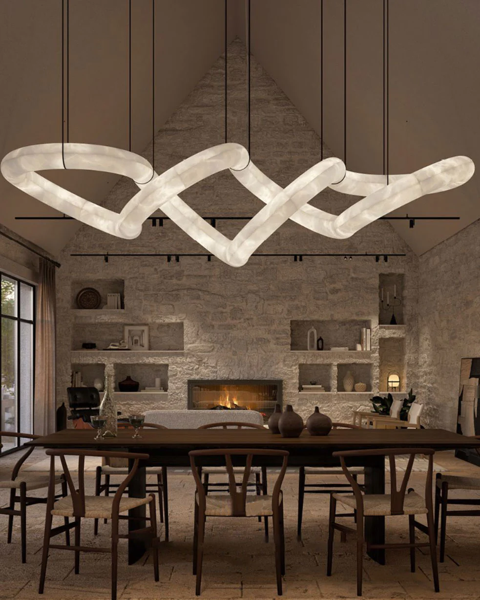 WOMO Infinity Massive Alabaster Chandelier-WM2884 - Image 4