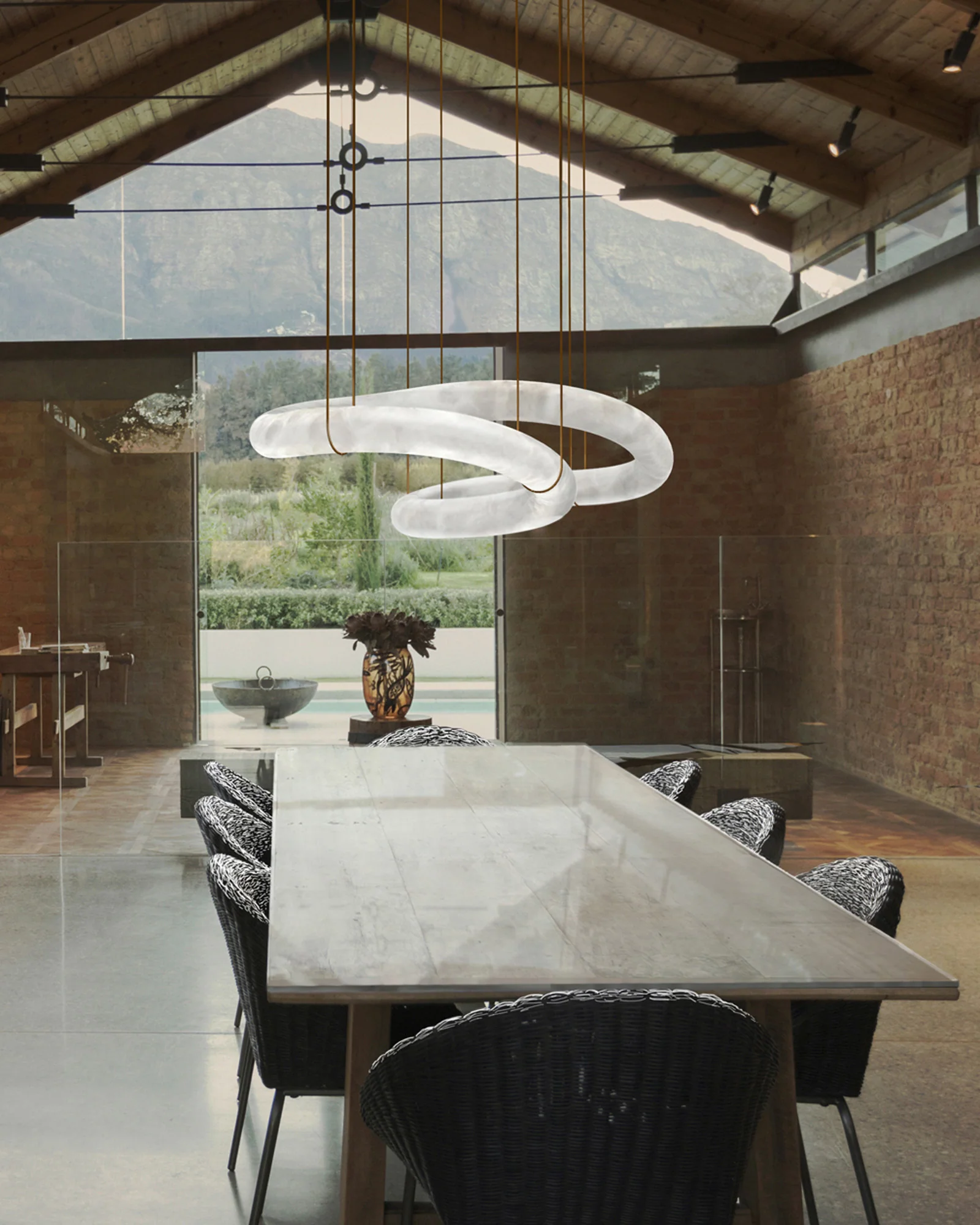 WOMO Infinity Alabaster Chandelier-WM2886 - Image 2