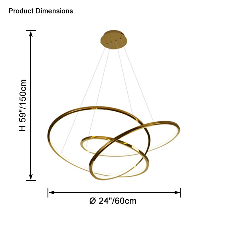 WOMO Infinity Led Chandelier-WM2462 - Image 10