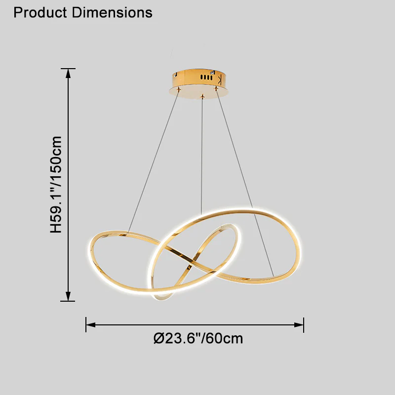 WOMO Infinity Led Chandelier-WM2466 - Image 12