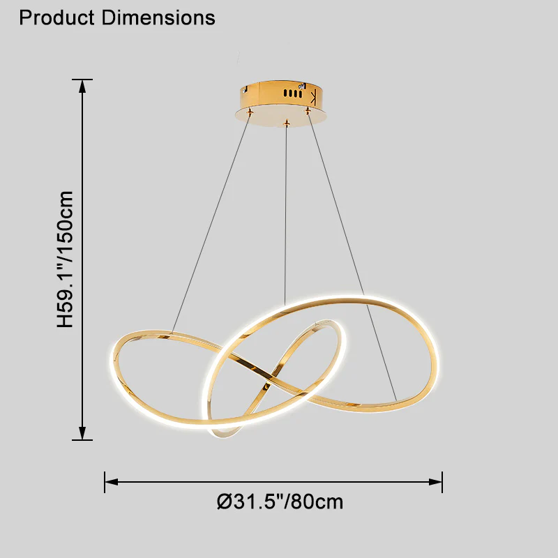 WOMO Infinity Led Chandelier-WM2466 - Image 14