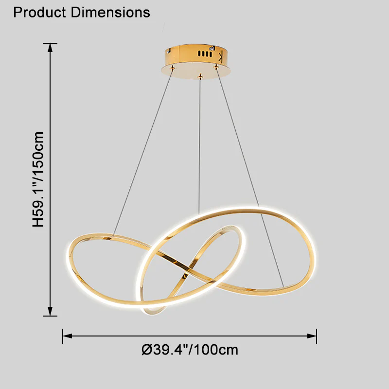 WOMO Infinity Led Chandelier-WM2466 - Image 16