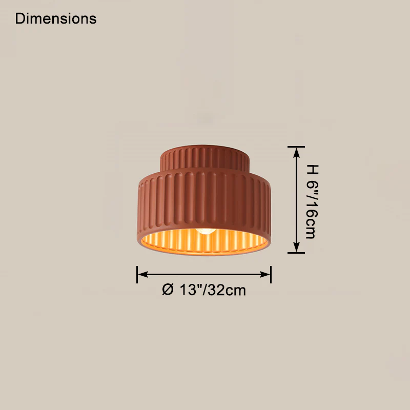 WOMO Japandi Drum Ceiling Light-WM1148 - Image 15