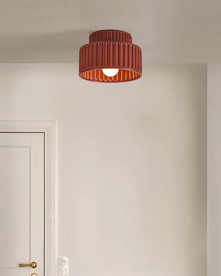 WOMO Japandi Drum Ceiling Light-WM1148 - Image 5