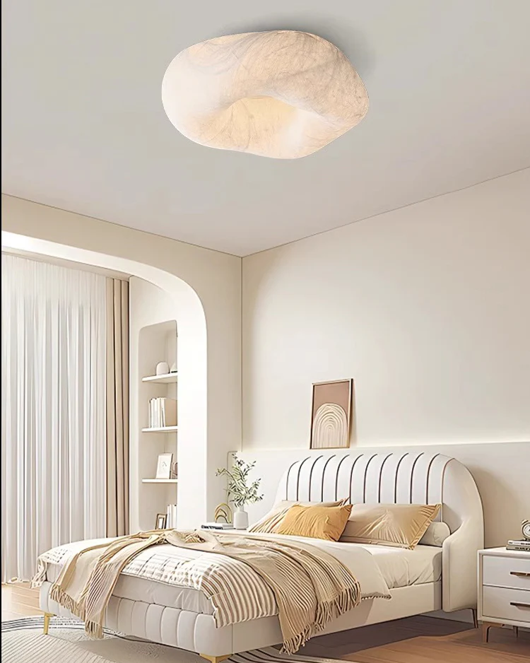 WOMO Japandi Silk Flush Mount Ceiling Light-WM1144 - Image 11