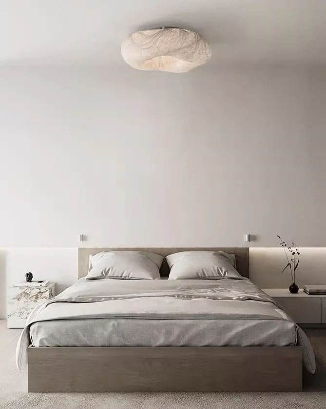 WOMO Japandi Silk Flush Mount Ceiling Light-WM1144 - Image 14