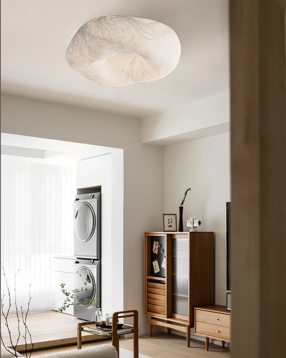 WOMO Japandi Silk Flush Mount Ceiling Light-WM1144 - Image 18