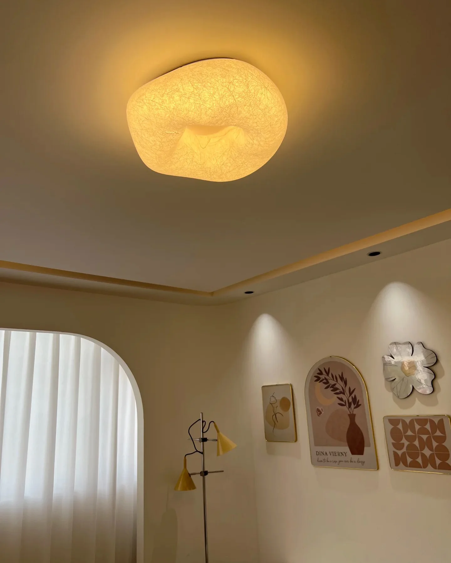 WOMO Japandi Silk Flush Mount Ceiling Light-WM1144 - Image 20