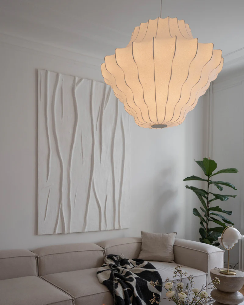 WOMO Japandi Silk Pendant Light-WM2950 - Image 3